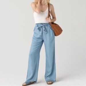 Madewell Thread&Supply Chambray High Waisted Pant